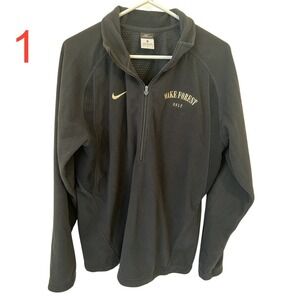 Lot‎ of 2 Nike Wake Forest Demon Deacons Therma-FIT 1/4 Zip Pullover Men's M